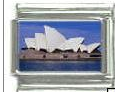 Sydney Opera House - 9mm Italian Charm - Click Image to Close